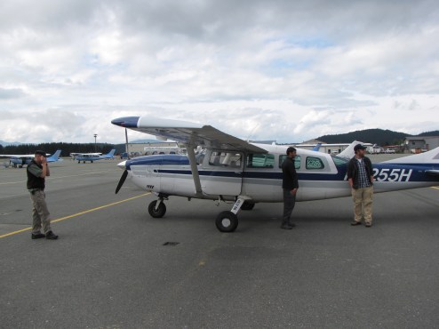 This is us sizing up the plane as if we had any idea what we were looking for.