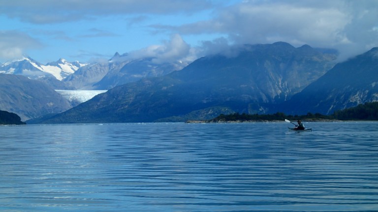 Tyler is a fast kayaker